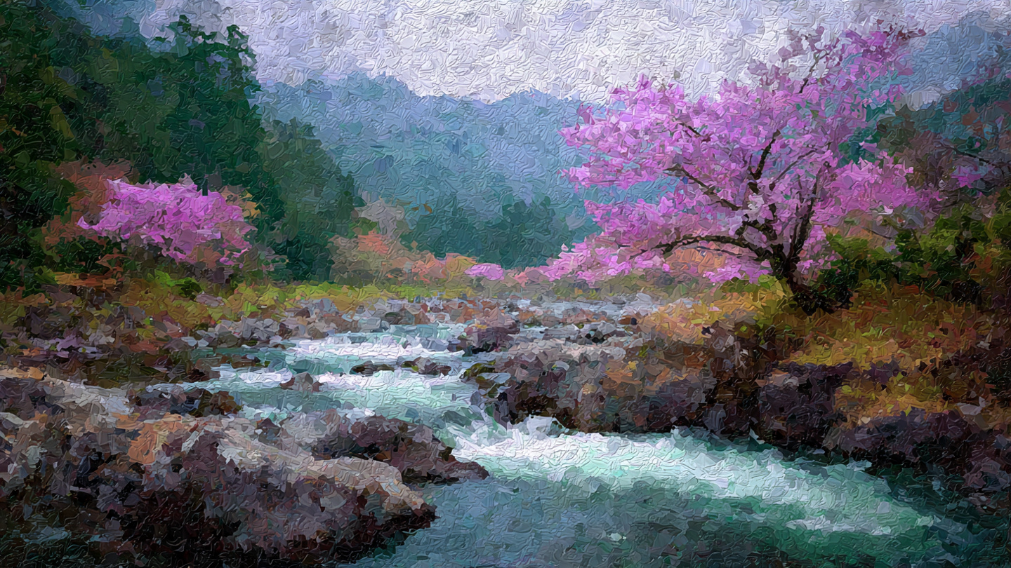 Cherry Blossom Impressionist