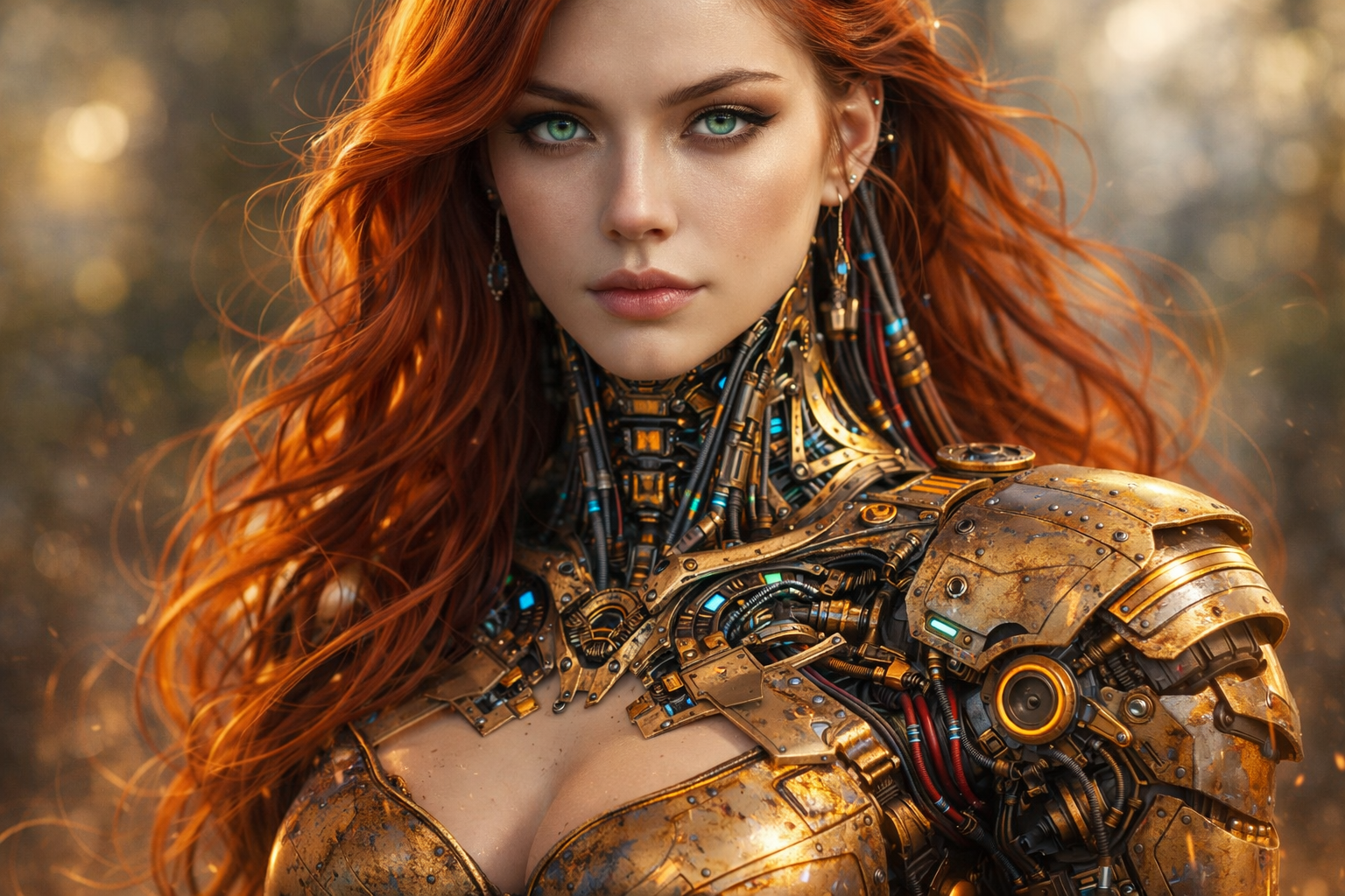 Cybernetic Female Warrior
