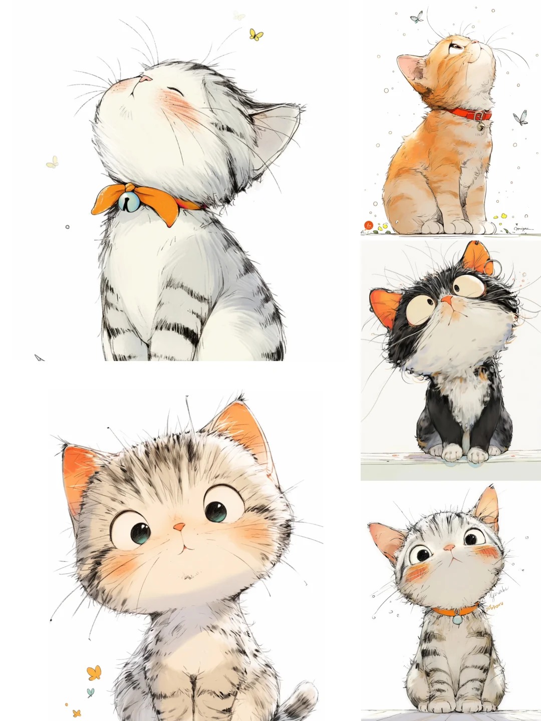 Whimsical Cat Illustration